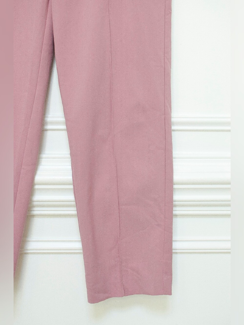 Madewell The Fairbanks Pant Woodrose Pink Tapered Straight Leg Trouser Size 8 - Picture 7 of 14